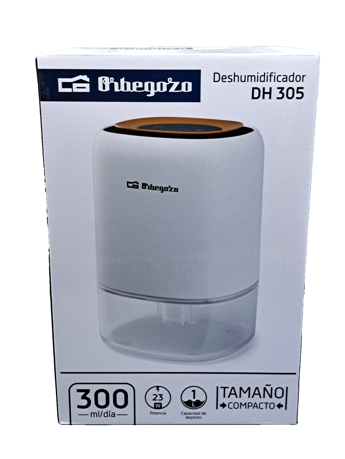 Orbegozo DH305 Luftentfeuchter 1L 300ml/Tag 23W LED leise Raumentfeuchter F3