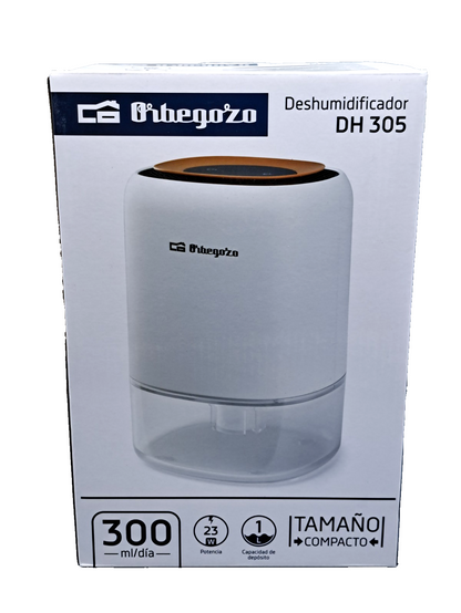 Orbegozo DH305 Luftentfeuchter 1L 300ml/Tag 23W LED leise Raumentfeuchter F3