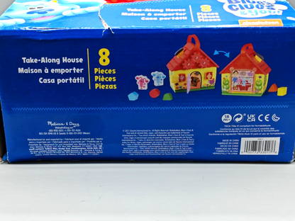 Melissa & Doug Blue's Clues & You Holzhaus Sortierspiel 8 Teile ab 18 Monate D6