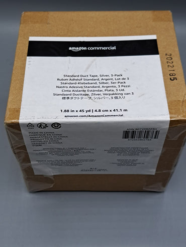 Amazon Standard-Klebeband, Silber, 3er Pack, 4.8 cm x 41.1 m, Panzertape