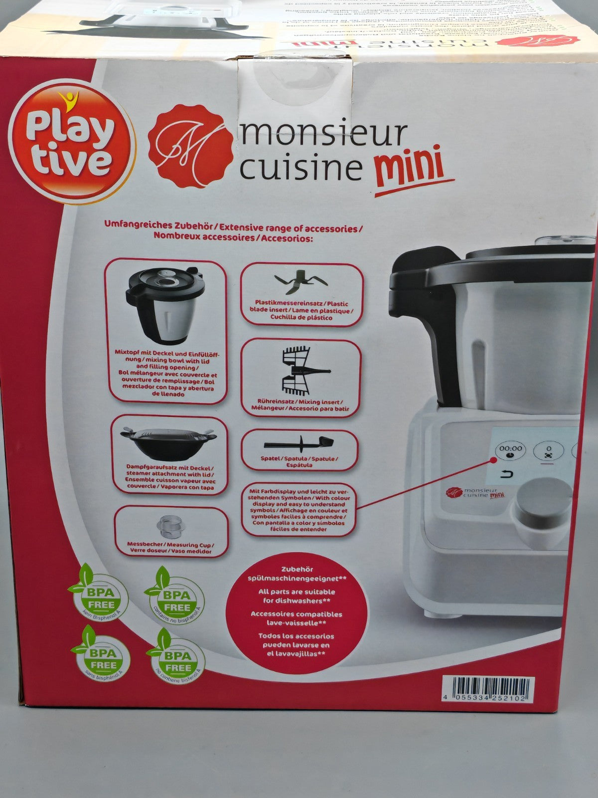 PLAYTIVE Kinder Mini Monsieur Cuisine, mit integriertem Kochbuch