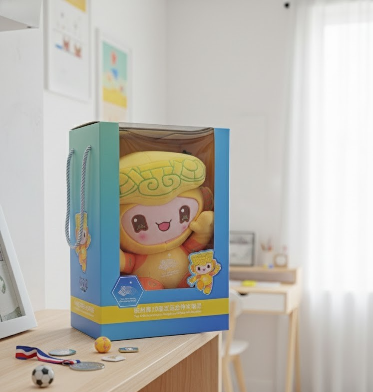 2022 Asian Games Maskottchen Plüschfigur Kreativ-Set Lotus 30 cm JMAIXH