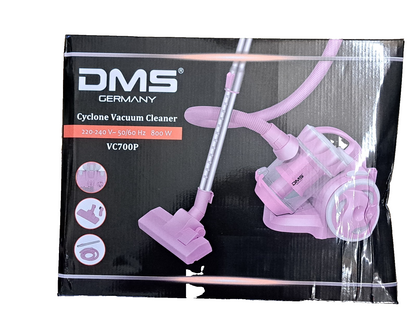 DMS Cyclone Vacuum Cleaner VC700 – Akku-Staubsauger Pink, Kabellos & Kraftvoll ✅