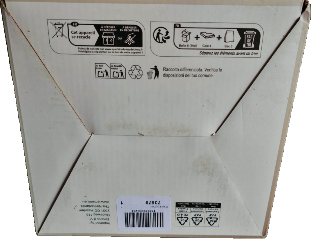 EMERIO EB-130299.3 Eierkocher 1-7 Eier 400W Edelstahl Timer Signalton B04