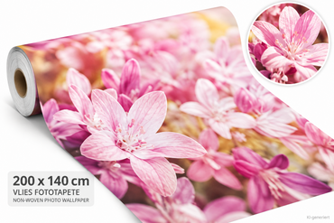 ENKii Vlies Fototapete Blumen Rosa Pink Blüten 200x140 cm Premium Plus E2
