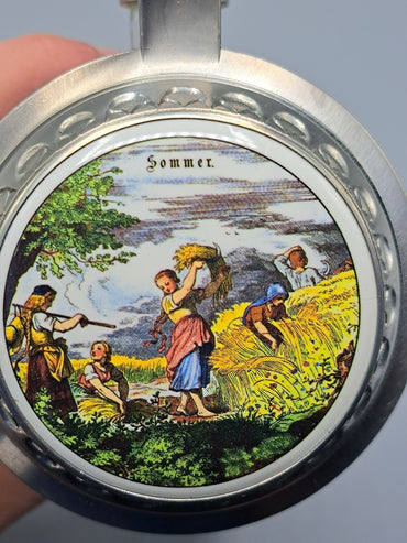 Glasbierkrug, Sammler, Thema Frühling