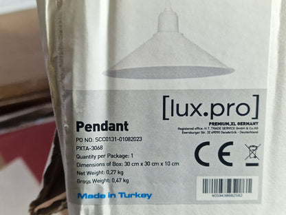 Lux.pro Pendant Hängeleuchte 30x30x10 cm Deckenlampe Modern Beleuchtung