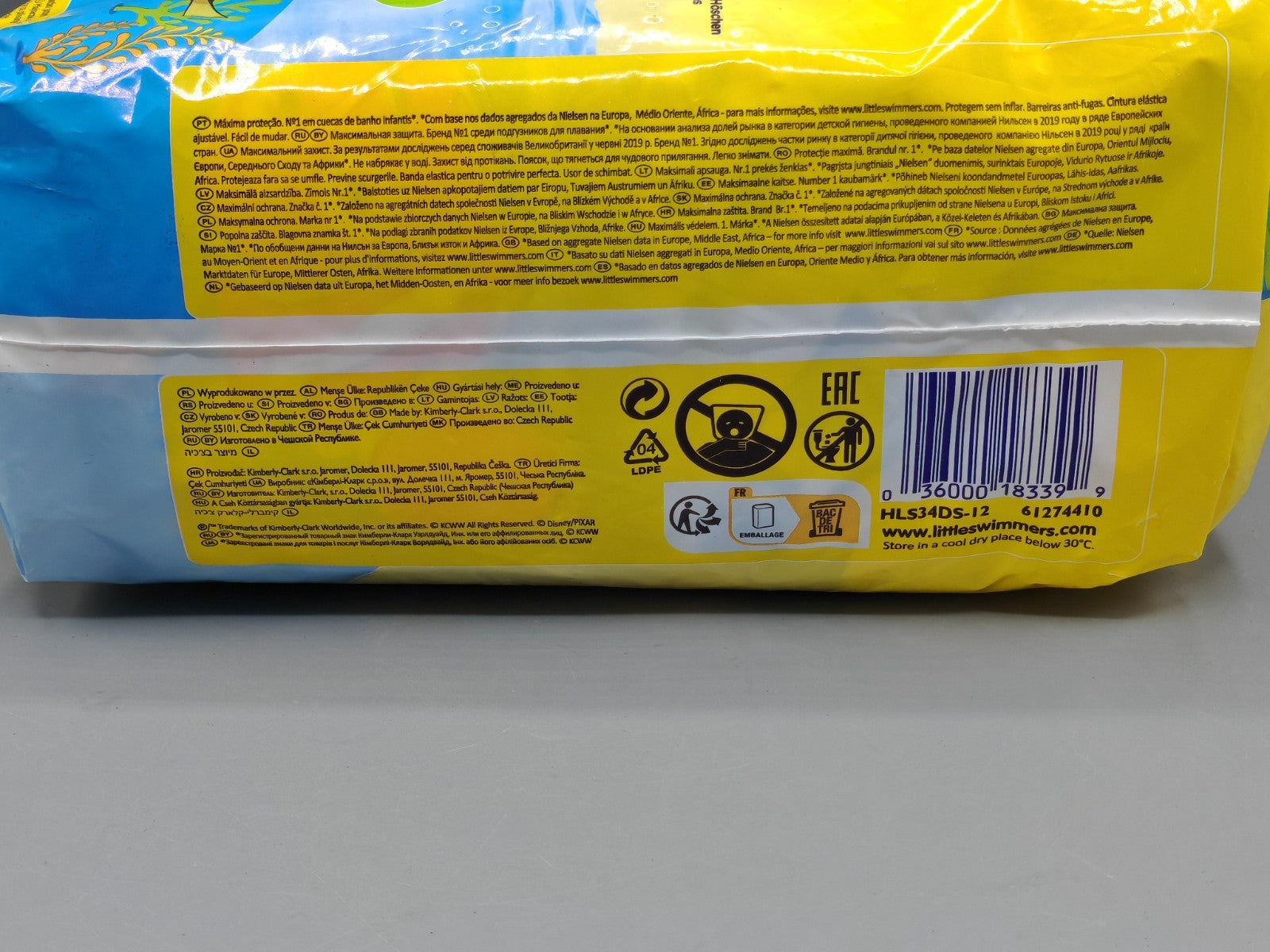 Huggies Little Swimmers Schwimmwindeln 3-4 Jahre 7-15 kg 12 Stück