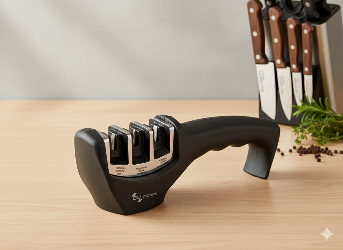 Living & Home Professional 3 in 1 Messerschärfer