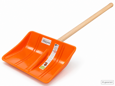 Romulus Husky Kinder Schneeschaufel 87cm Orange Holzstiel Schneeschieber D5