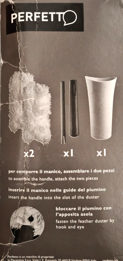 Piumino Perfetto Dusty King Staubwedel mit Behälter Staubwischer Reinigung B5
