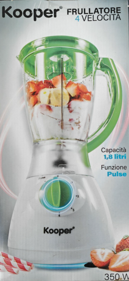 Kooper Frullator 1,8L 350W 4 Geschwindigkeiten Standmixer Glas Pulse 2194459  C4