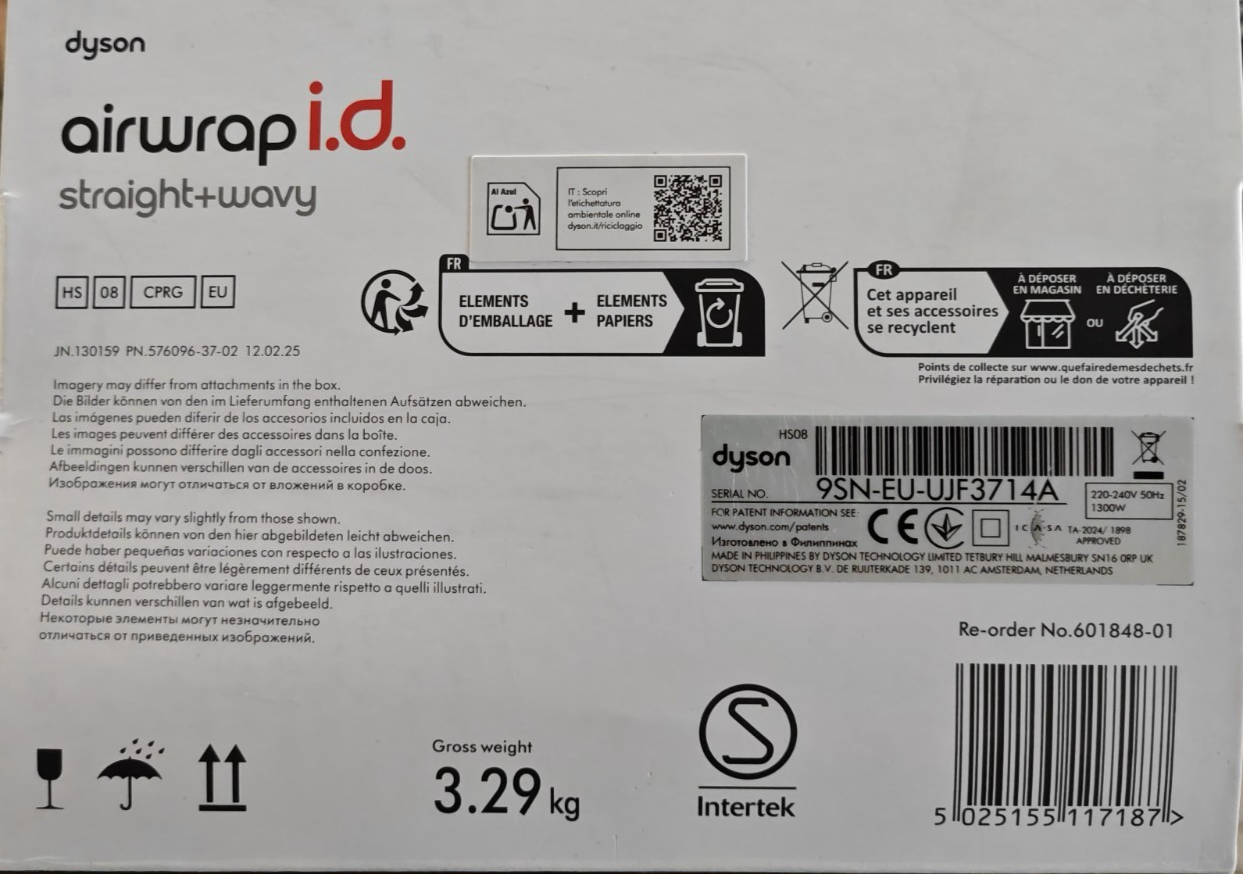 Dyson Airwrap i.d. Multi-Haarstyler Straight+Wavy Ceramic Pink Roségold C01
