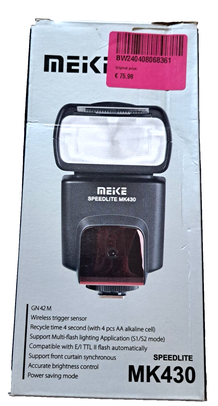 Meike Speedlite MK439, Blitzlicht, Fotos, Kamera