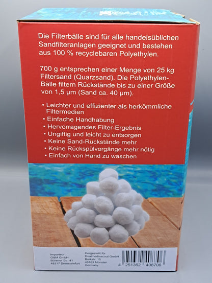 Sandfilter Filterwatte Polysphere 700g Filterbälle Sandfilteranlage Filter DMS®