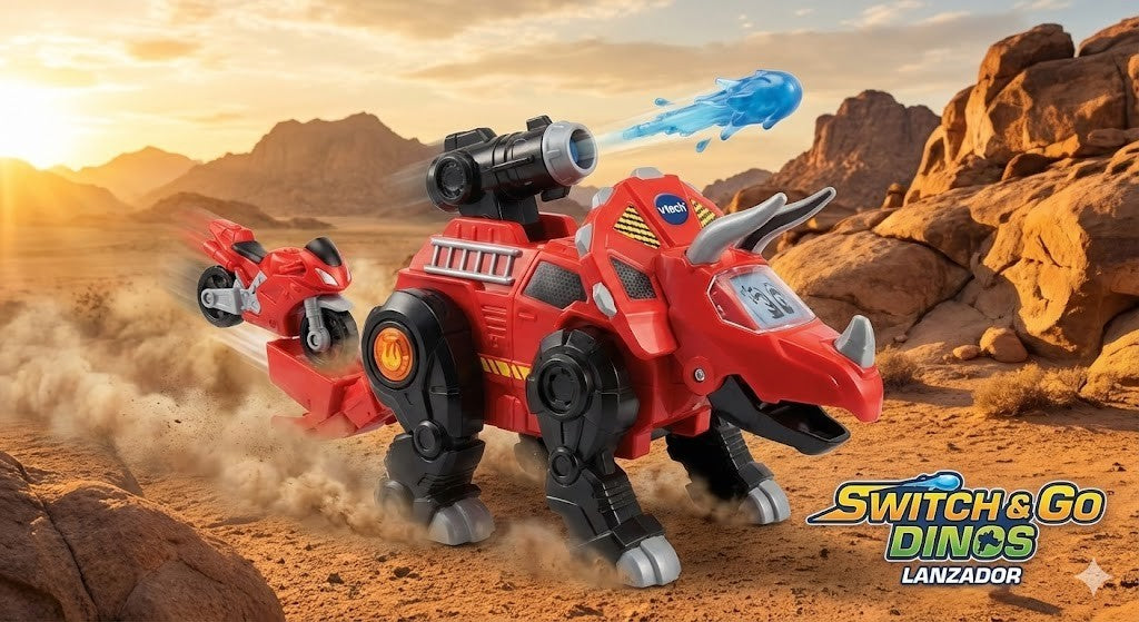 VTech Switch & Go 2-in-1 Dino Auto – Spielzeugfahrzeug mit Verwandlungsfunktion