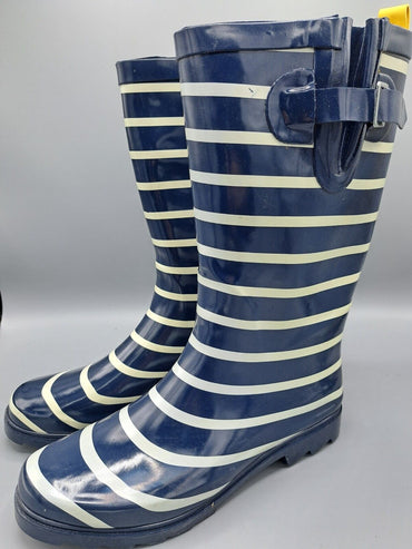 Mytoys Damenschuhe, Gummistiefel,  Größe 40, Blau/weiss