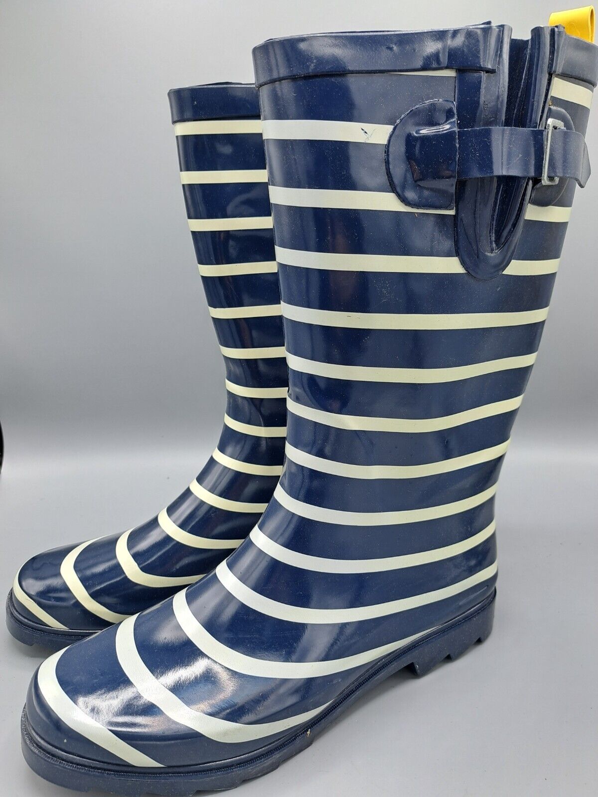 Mytoys Damenschuhe, Gummistiefel,  Größe 40, Blau/weiss