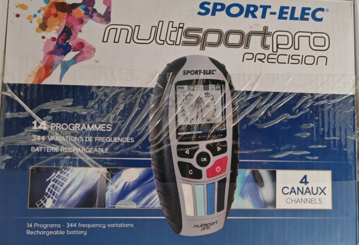 SPORT-ELEC Multisport Pro Precision EMS Elektrostimulator 4 Kanal 14 Programm E2