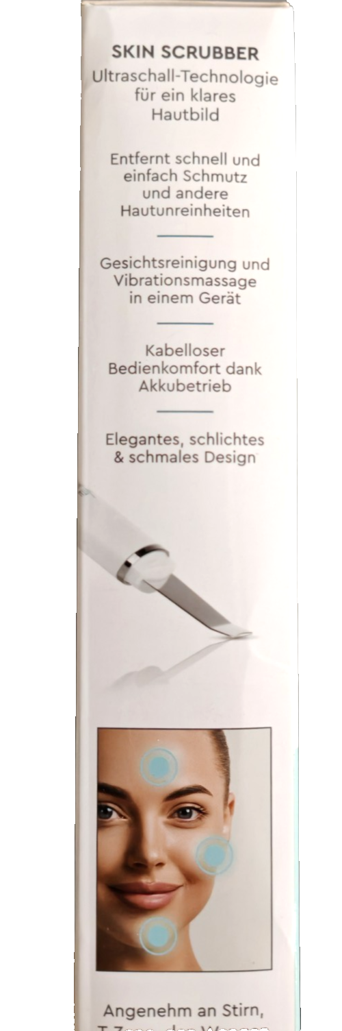 Vitalmaxx Skin Scrubber Ultraschall Porenreiniger Gesichtsreiniger Peeling Gerät