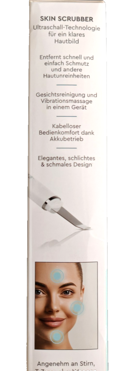 Vitalmaxx Skin Scrubber Ultraschall Porenreiniger Gesichtsreiniger Peeling Gerät