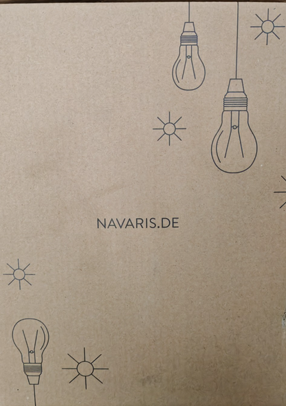Navaris LED Kerze Metall Kerzenhalter Fernbedienung Timer Dimmbar Schwarz A35