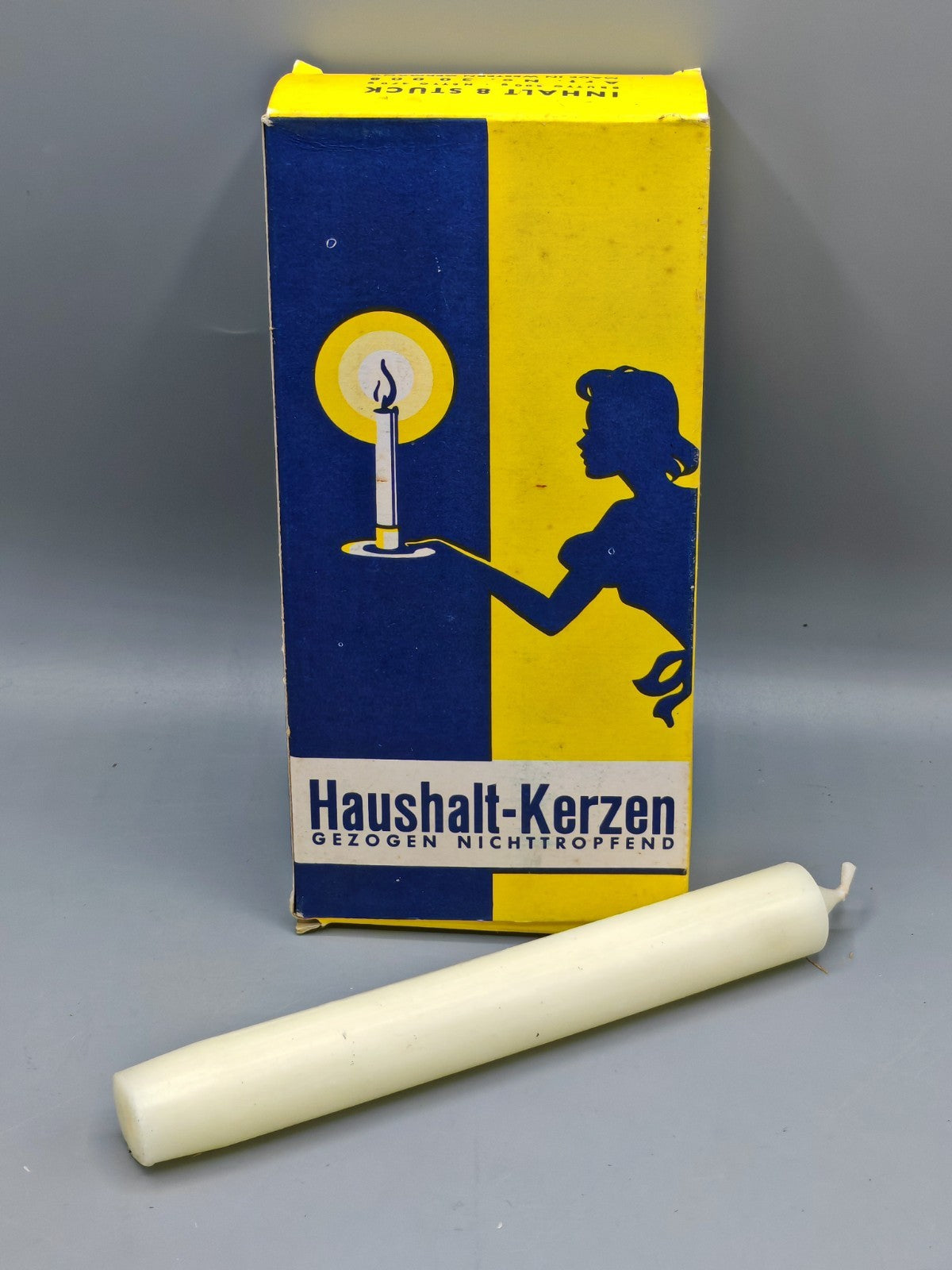 8x Haushaltskerzen Gezogen nicht tropfend