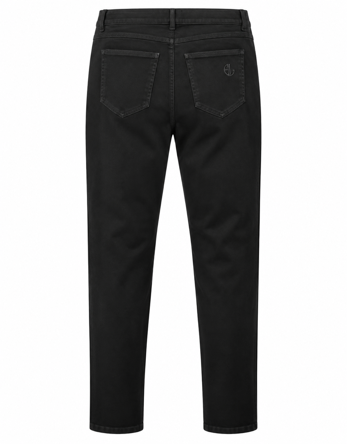 EVA LUTZ Damen Hose Kurzgröße 23 Schwarz Slim Fit Stretch Knöchellang Z