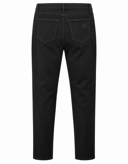 EVA LUTZ Damen Hose Kurzgröße 23 Schwarz Slim Fit Stretch Knöchellang Z
