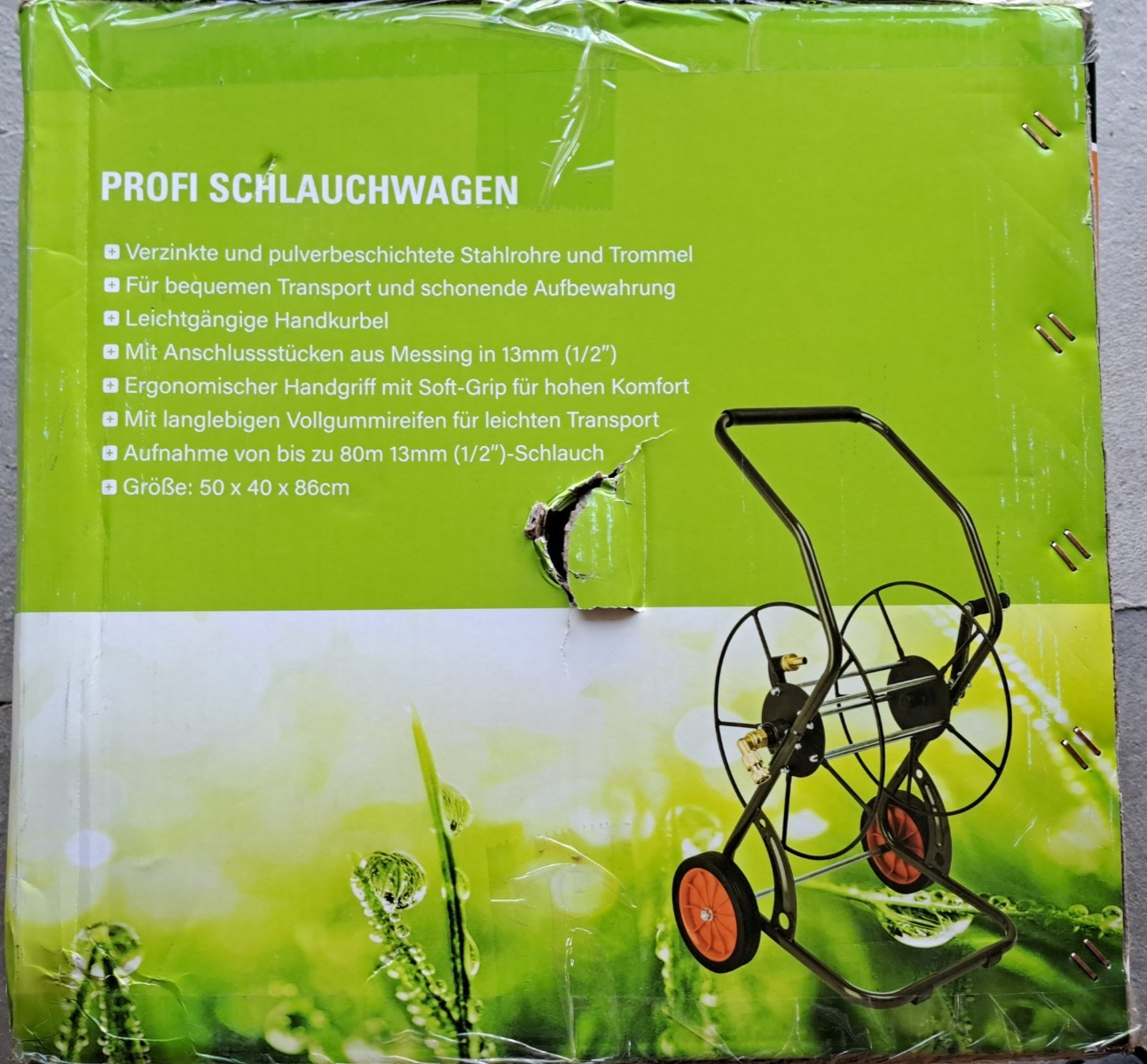 SIENA GARDEN Profi Schlauchwagen Profi Schlauchwagen für 80 m bei 13 mm (1/2'')-