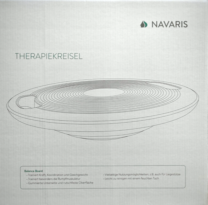 Navaris Balance Board mit Griff  Therapie Kreisel Wackelbrett  Fitness Reha HA11