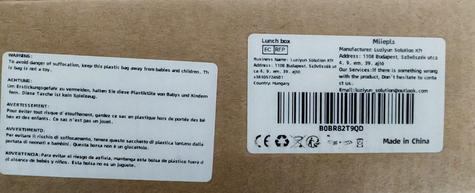 Edelstahl Brotdose 800 ml Lunchbox mit Trennfach Dichtung BPA-frei 17x13x6 cm B5