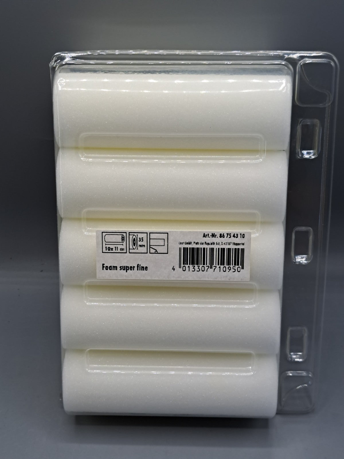 10x Schaumstoff Lackierwalzen 11cm Farbrollen Malerrollen Lackwalzen B1