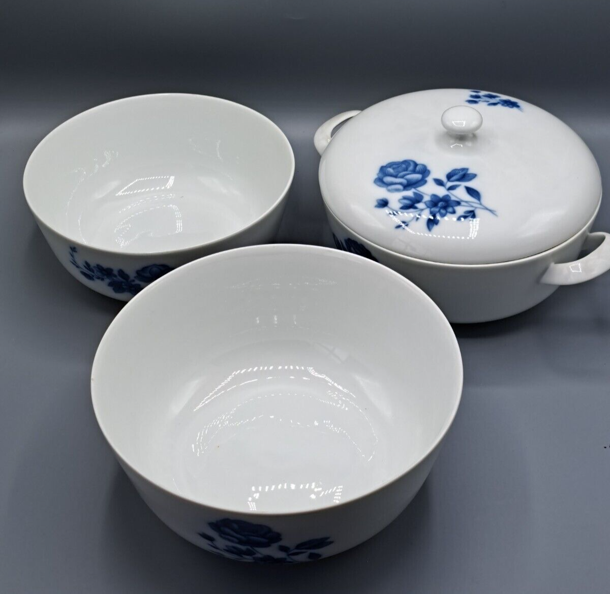 Arzberg Germany Porzellan 452 3er Set Schüsseln Vintage
