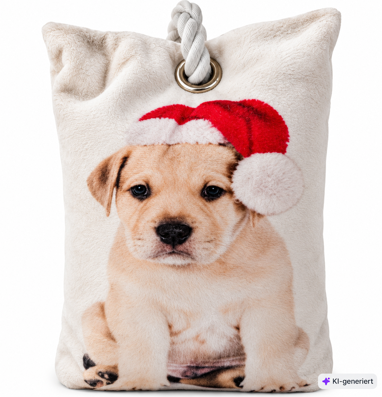 Grundig LED Weihnachts Türstopper Hund 20x14cm Deko Kissen Weihnachten