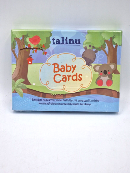 TALINU Baby Meilensteinkarten, 35 liebevoll gestaltete Baby Erinnerungskarten