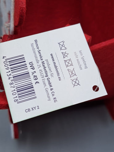 Wenco Filztasche Schlitten, Rot, Weihnachten