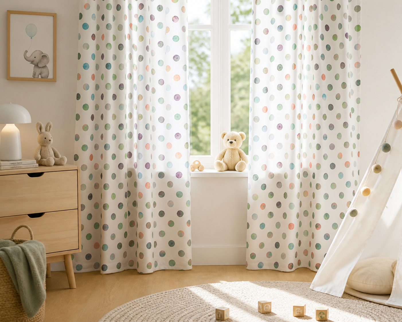 Nursery Collection Vorhänge 167x183 cm Kinderzimmer Gardinen Set