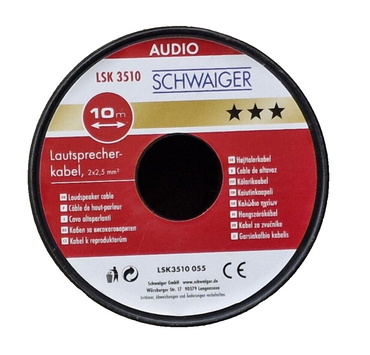Schwaiger LSK3510 Lautsprecherkabel 10 Meter