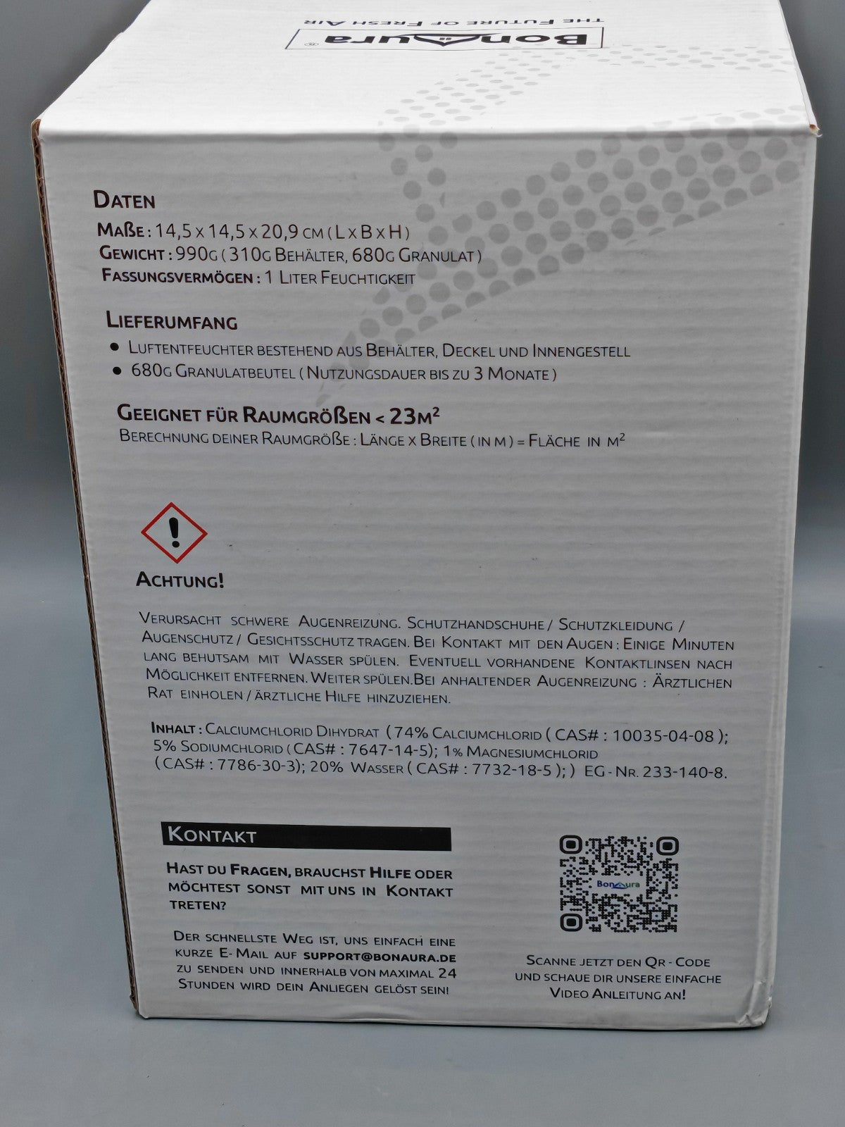 Bonaura Airone Luftentfeuchter für Wohn-Schlaf und Kinderzimmer