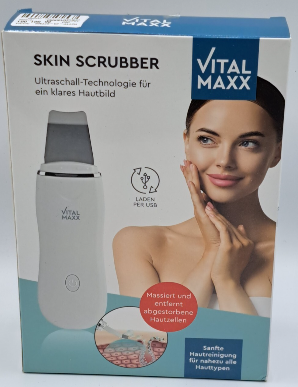 VITALmaxx Skin Scrubber Gesicht Ultraschall Hautpflege Gerät Zuhause