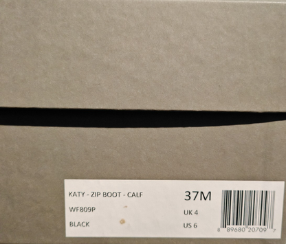 AllSaints Katy Damen Stiefeletten Leder Schwarz Boots Schnürstiefel Gr. 37 G1