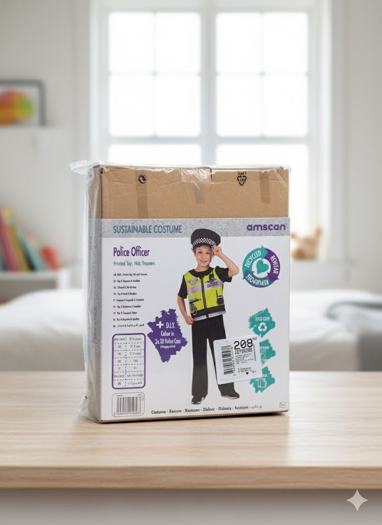 Amscan Police Officer Kinderkostüm Größe 104 ✅ Polizist Outfit Fasching