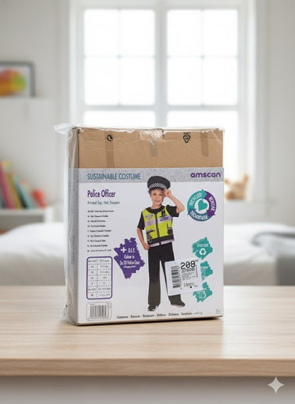 Amscan Police Officer Kinderkostüm Größe 104 ✅ Polizist Outfit Fasching