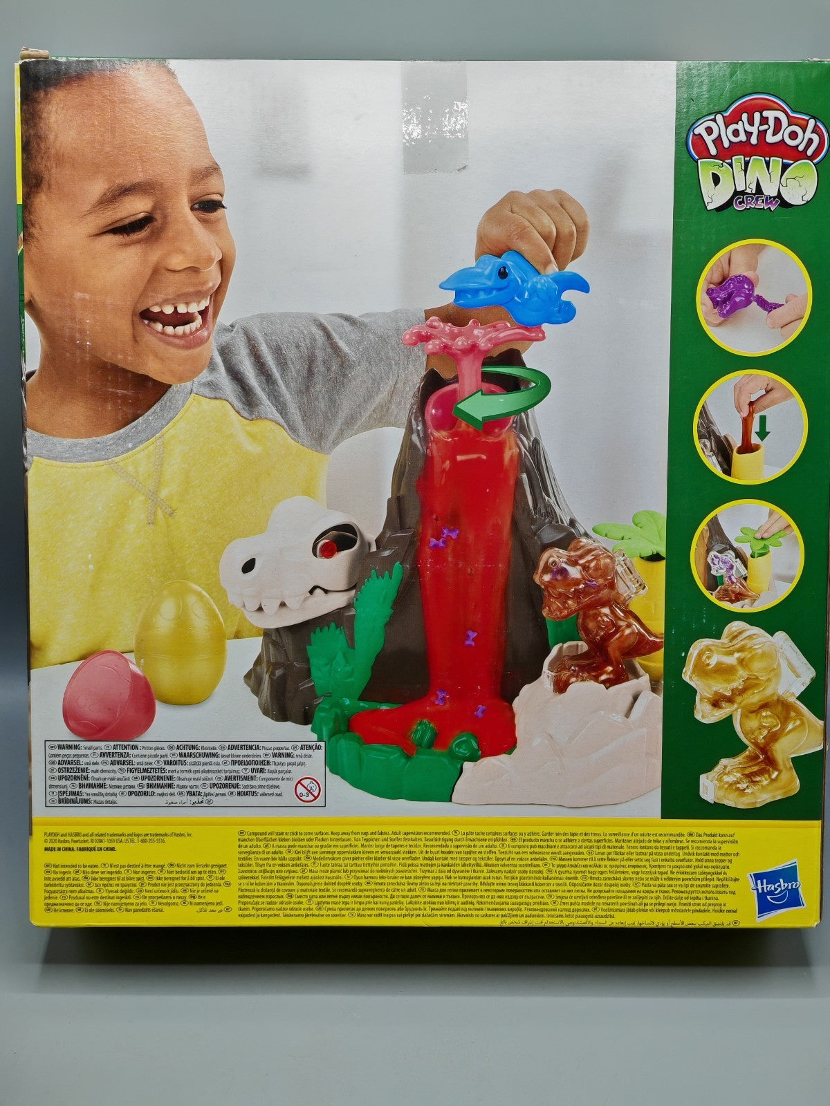 Hasbro Play-Doh Dino Crew Lava Bones Island Vulkan Slime Dino Insel F1500 D5