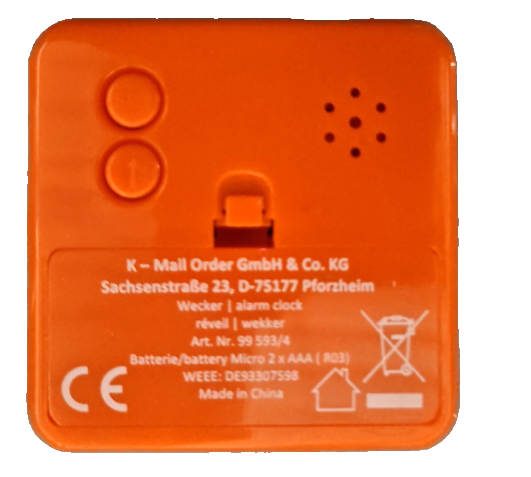 4in1 Digitaler Würfelwecker LED Uhr Temperatur Timer Kalender Snooze A6
