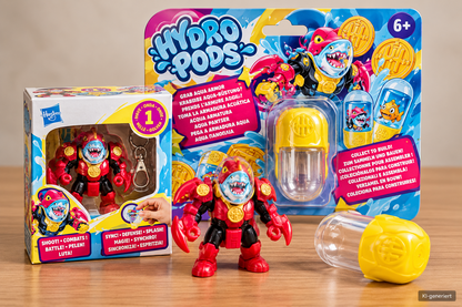Hasbro Hydro Pods Sammelfigur Battle Spielzeug Überraschung Kapsel ab 6 Jahre D6
