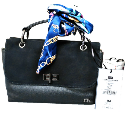 Desiderius Aimee Blogger Edition Damen Ledertasche Schwarz Leder Handtasche F2