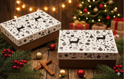 Stewo 2x Geschenkbox Set 16x12x6,5 cm Geschenkverpackung Boxen
