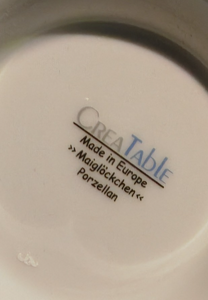 CreaTable Ivona Kaffeeservice 3-teilig Maiglöckchen Porzellan Kaffeekanne HA18